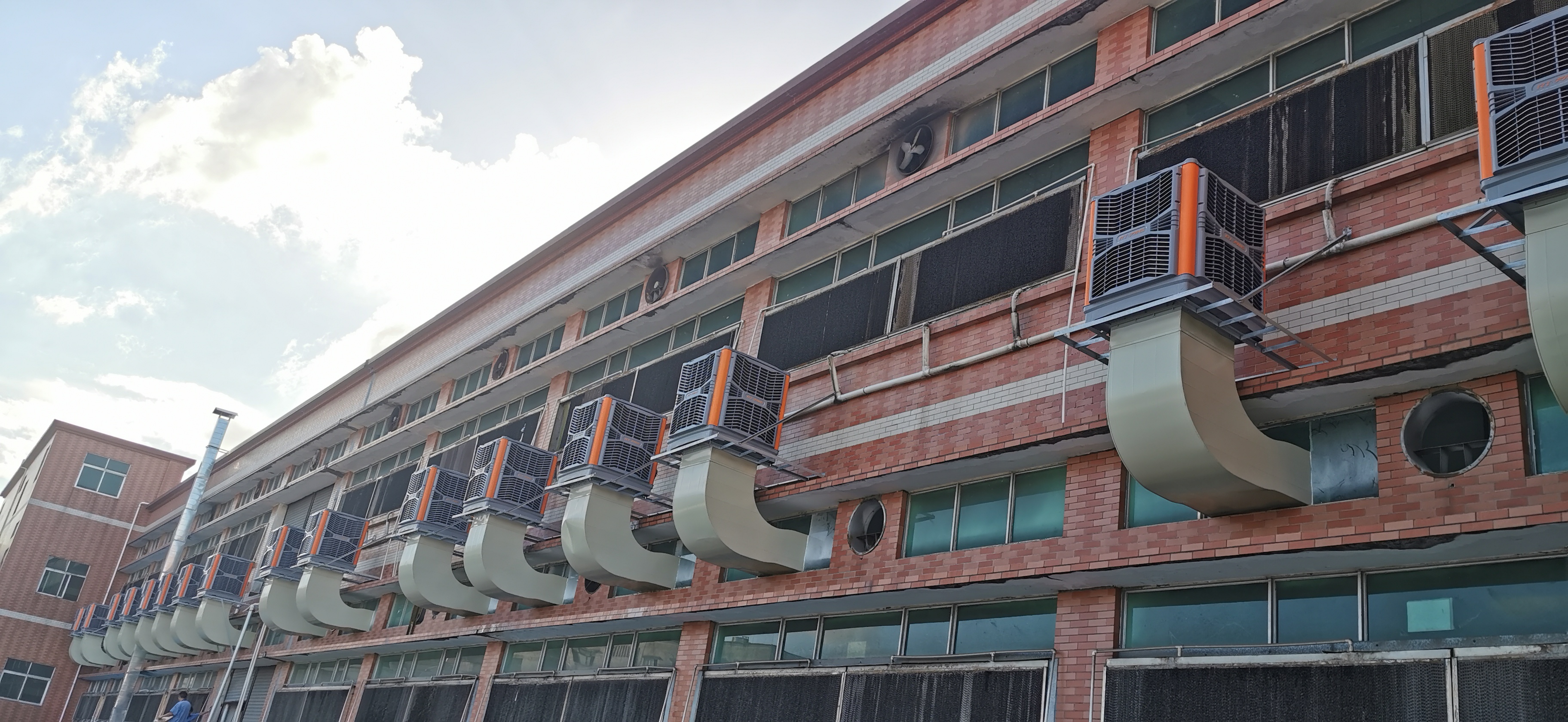 清遠工廠通風降溫設備廠家案例圖